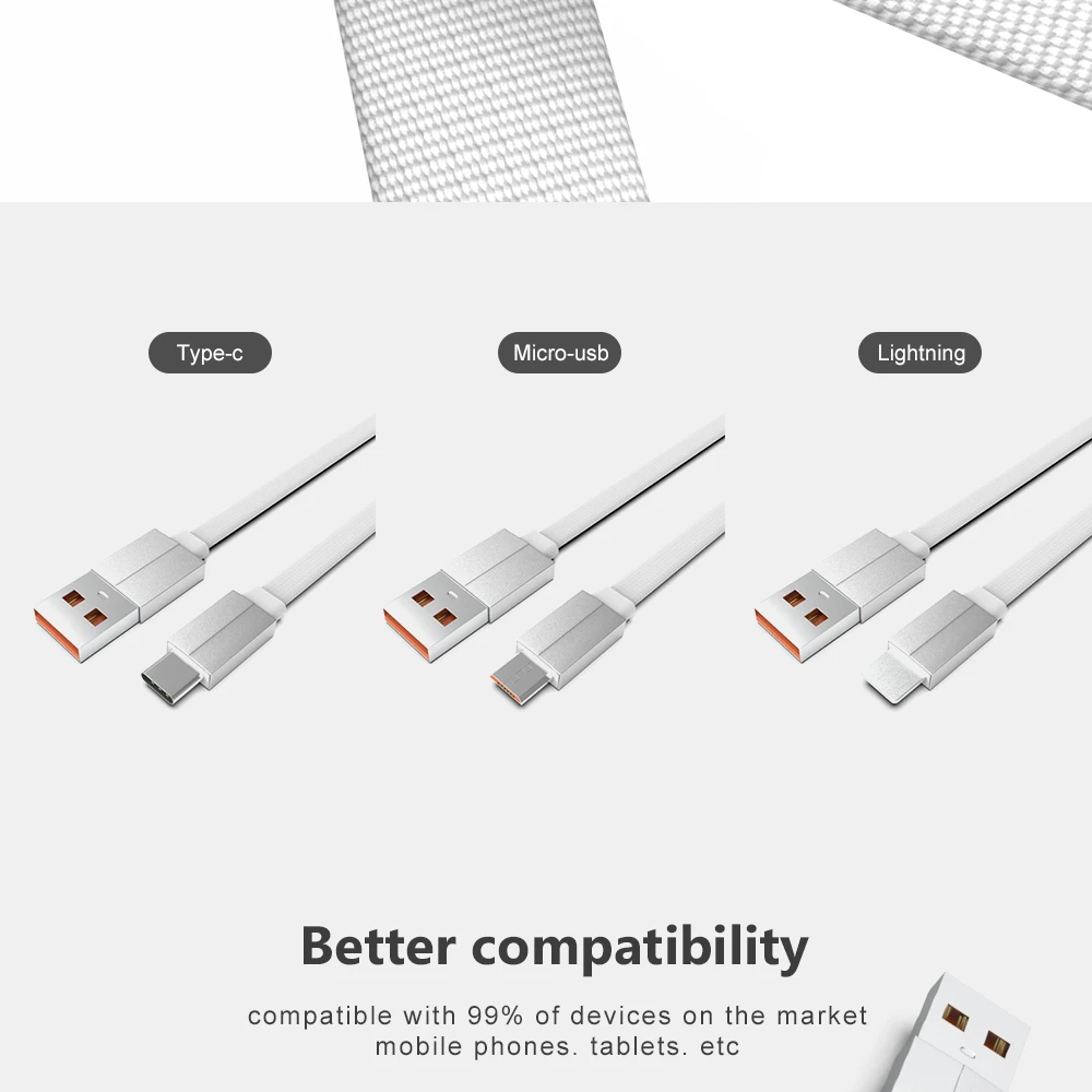 Плоский кабель USB type-C кабель 0,25 m-3 m кабель для синхронизации данных для samsung Xiaomi Быстрая Зарядка Кабели для мобильных телефонов
