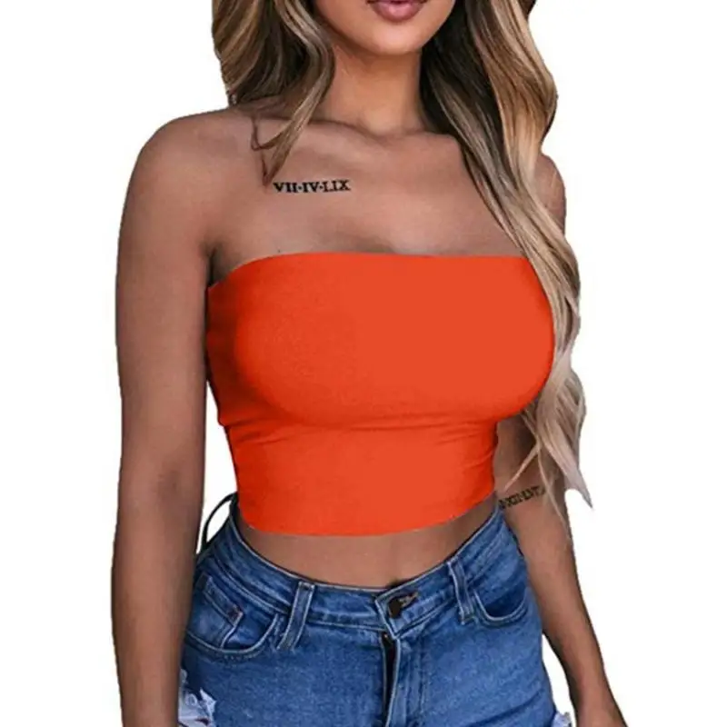 Новинка 2019 Женский Сексуальный Топ без бретелек с открытыми плечами