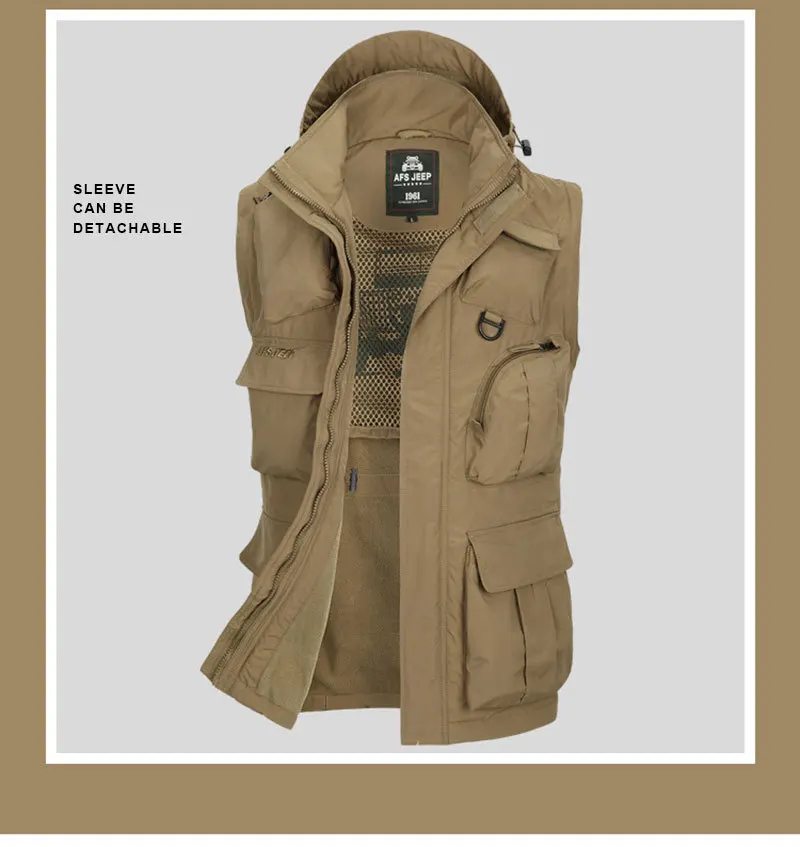 Men Quick Dry Jacket New Arrival Spring Autumn Brand Clothes Khaki Pockets Design Casual Coats Hooded Men CLOTHING Hot Sale