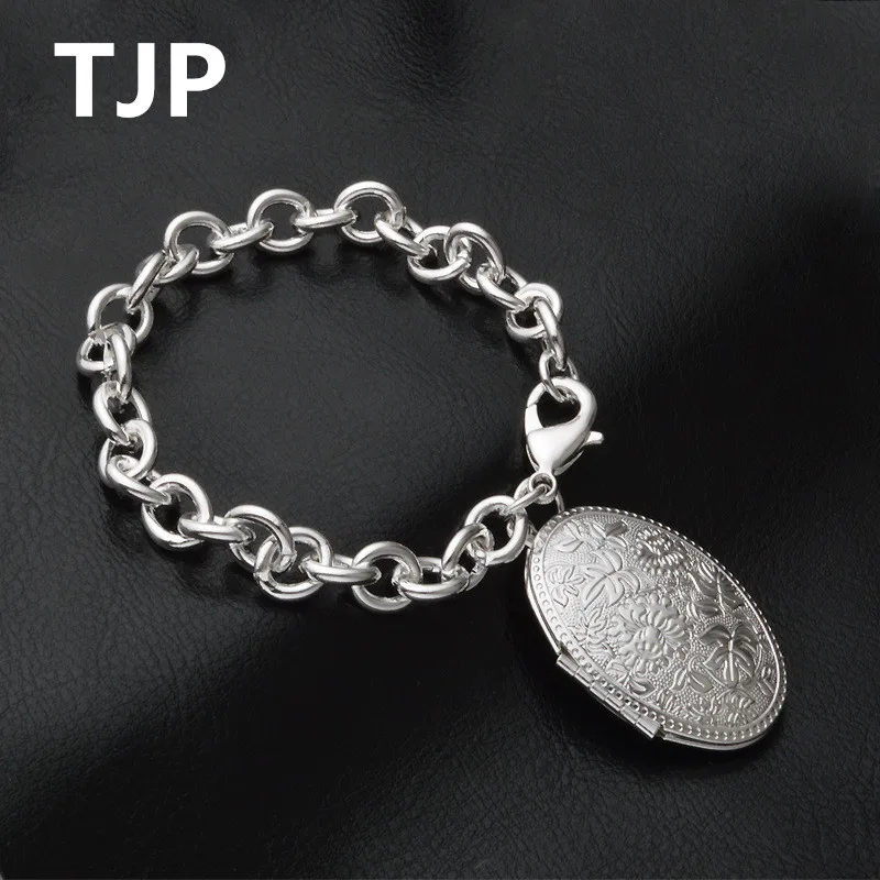 TJP модные серебряные 925 браслеты для женщин женские вечерние ювелирные изделия
