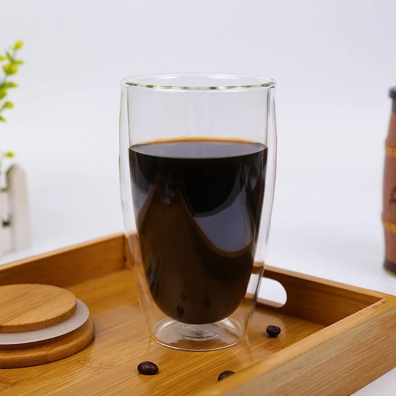 BODUM 450 мл стеклянные кофейные кружки ручной работы с двойными стенками