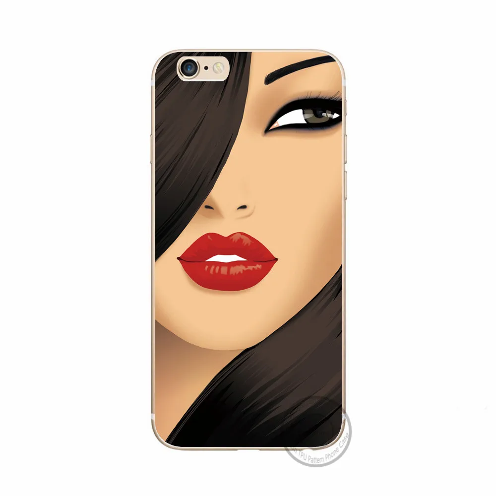Luxury Phone Case For Iphone 6 6s Rubber Covers Skin Cool Sexy Fashion Girls Pattern Soft Silicone Fundas Coques |