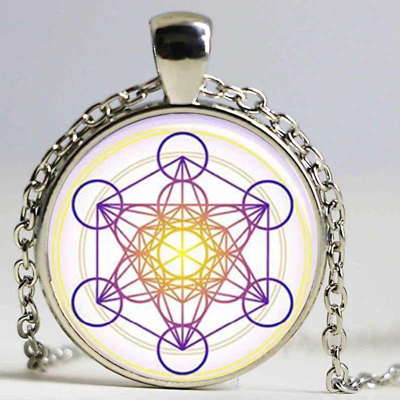 Оптовая продажа фото ожерелье кулон цветок жизни чакры Сакральная Геометрия