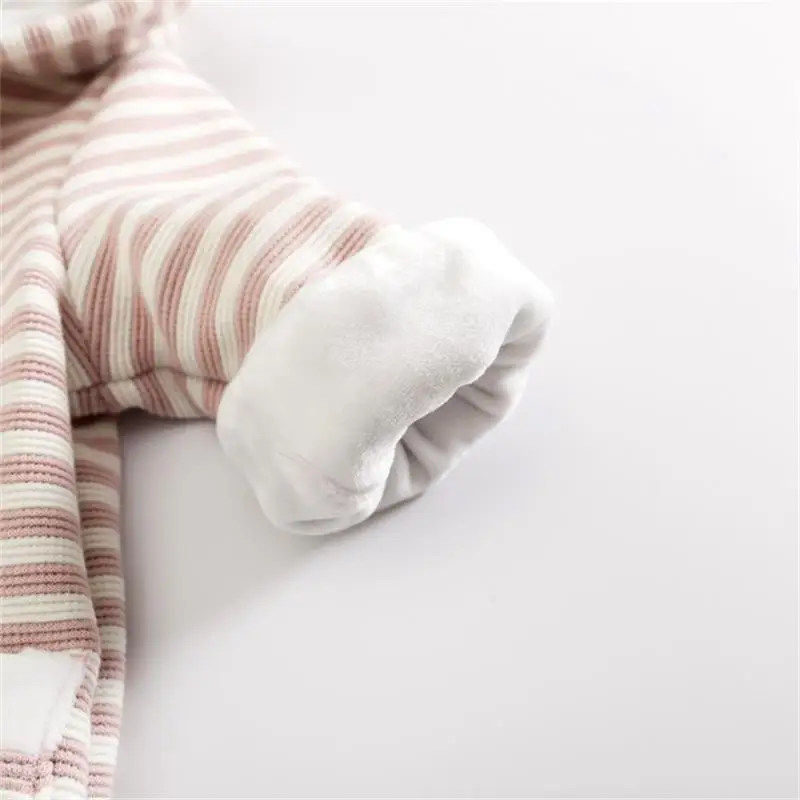 Теплые детские комбинезоны для новорожденных милая одежда маленьких девочек