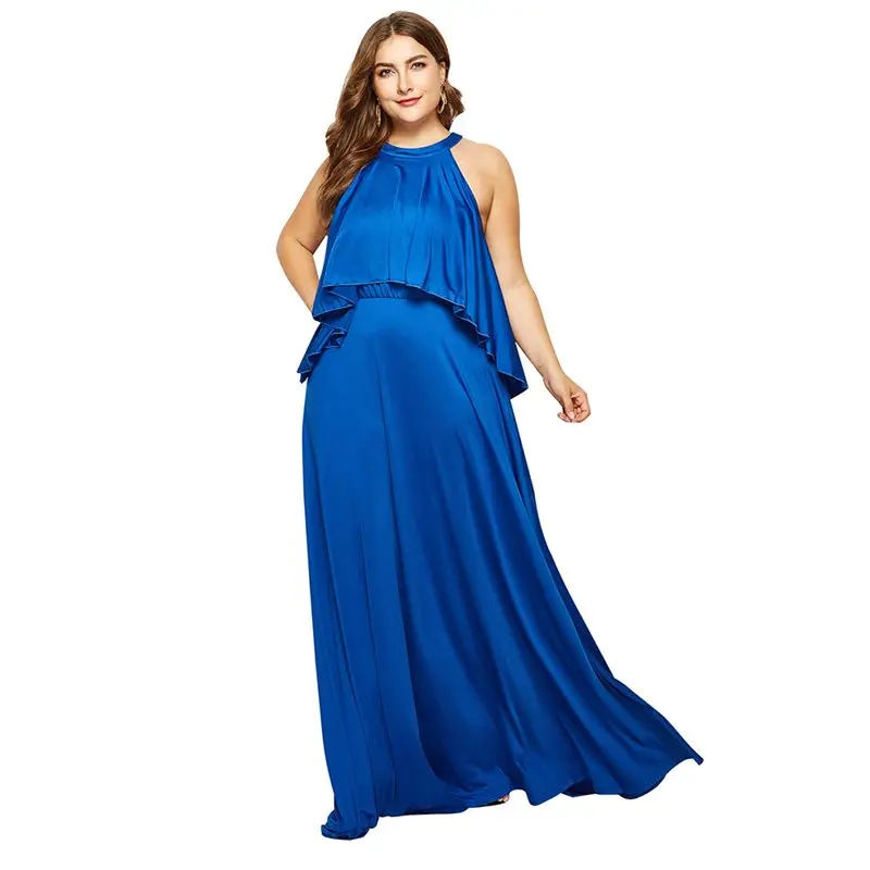 Женское платье макси с открытыми плечами Черное вечернее высокой талией летнее