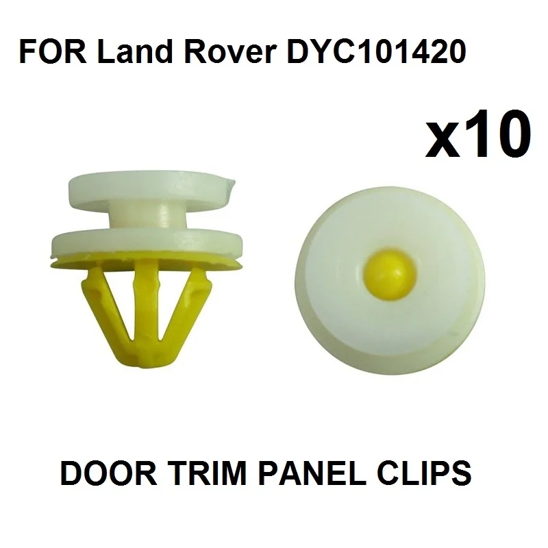 10x молдинговые клипсы для двери, порога и колесной арки-для Land Rover Discovery, для Freelander, OEM # DYC101420