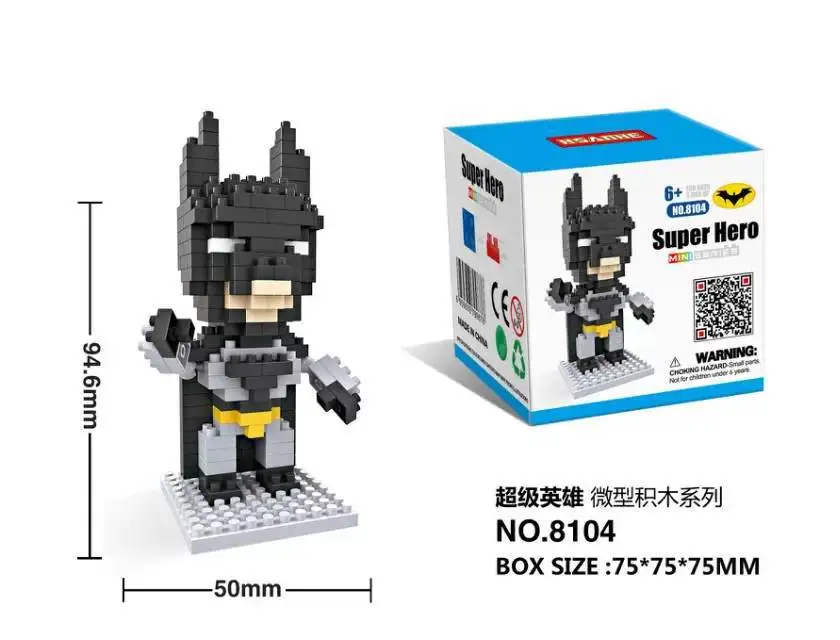 Маленькие блоки супер герой Строительные кирпичи Человек-паук Игрушечная модель
