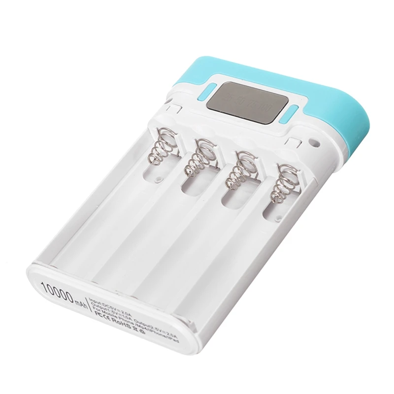 Высококачественный портативный внешний аккумулятор DIY 10000 мА/ч чехол с OLED