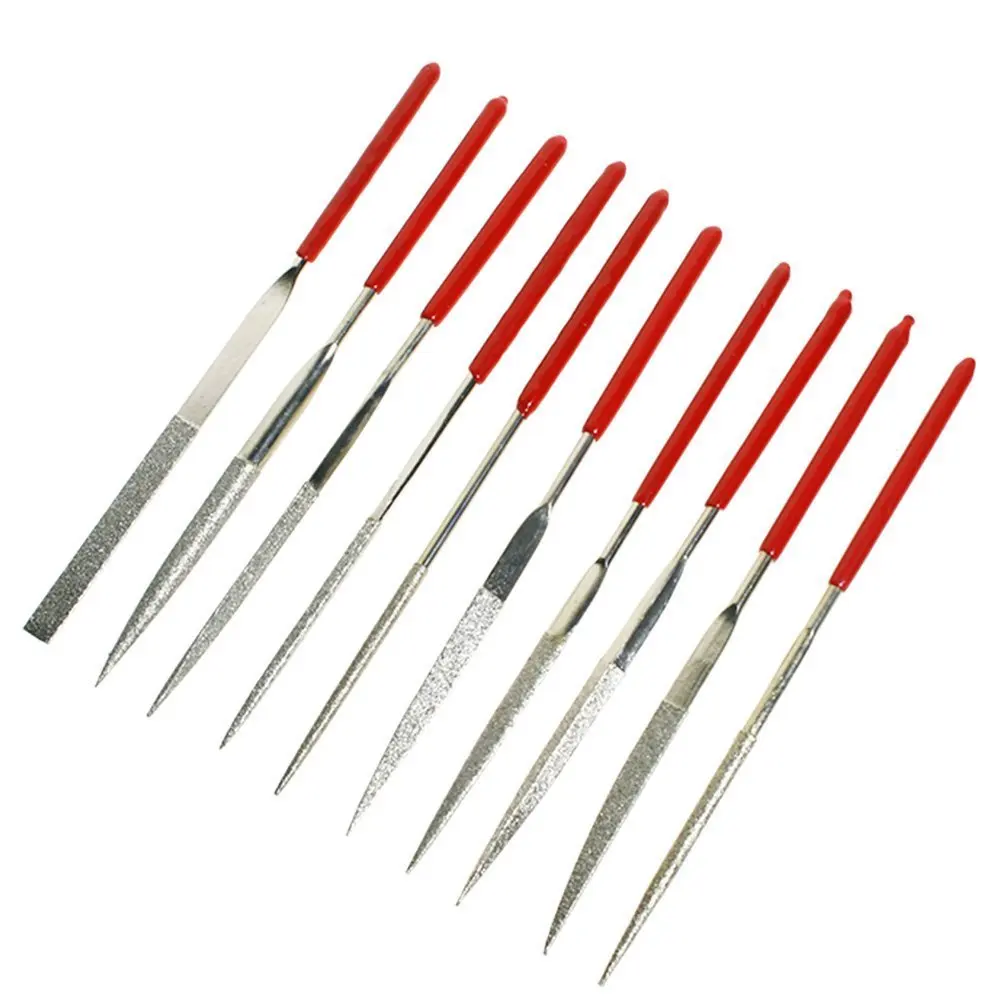 

Double One Diamond Needle Nut Fret Pin File Set Hole Slot Filing Guitar Repair Luthier Jewelry Making engraving Tool 10pcs/set