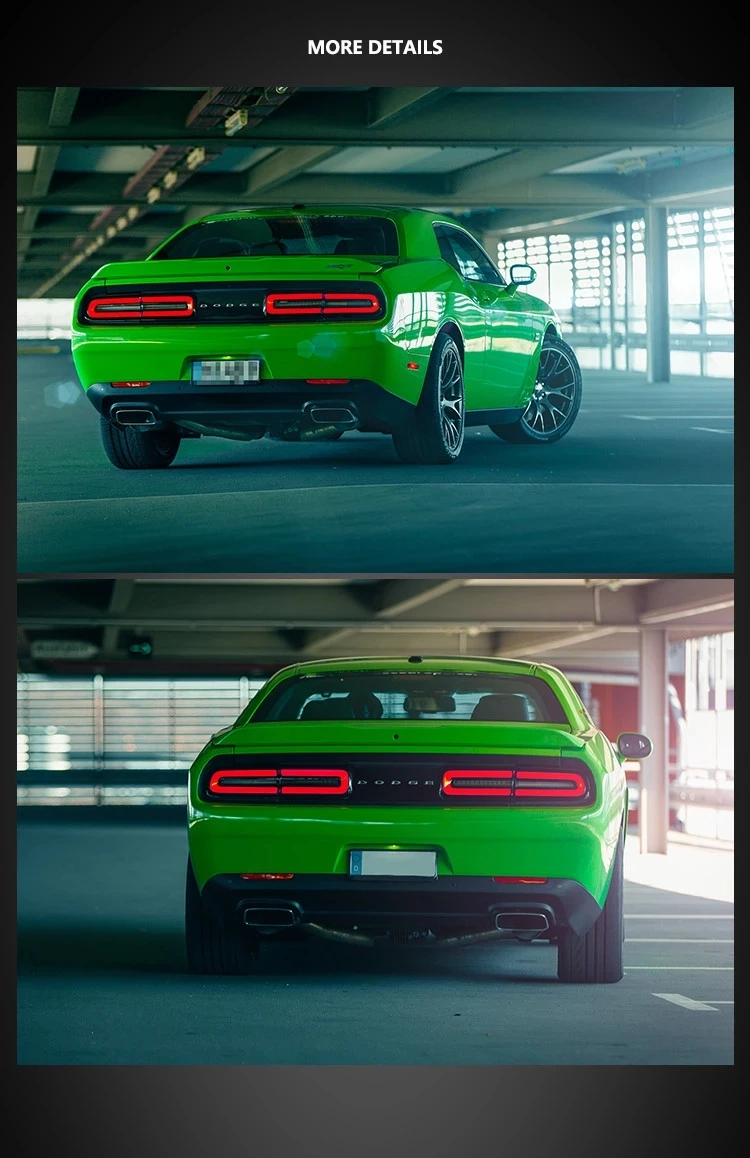 Тип светодиодный задний фонарь для Dodge Challenger задний светильник 2008- с красным последовательным индикатором