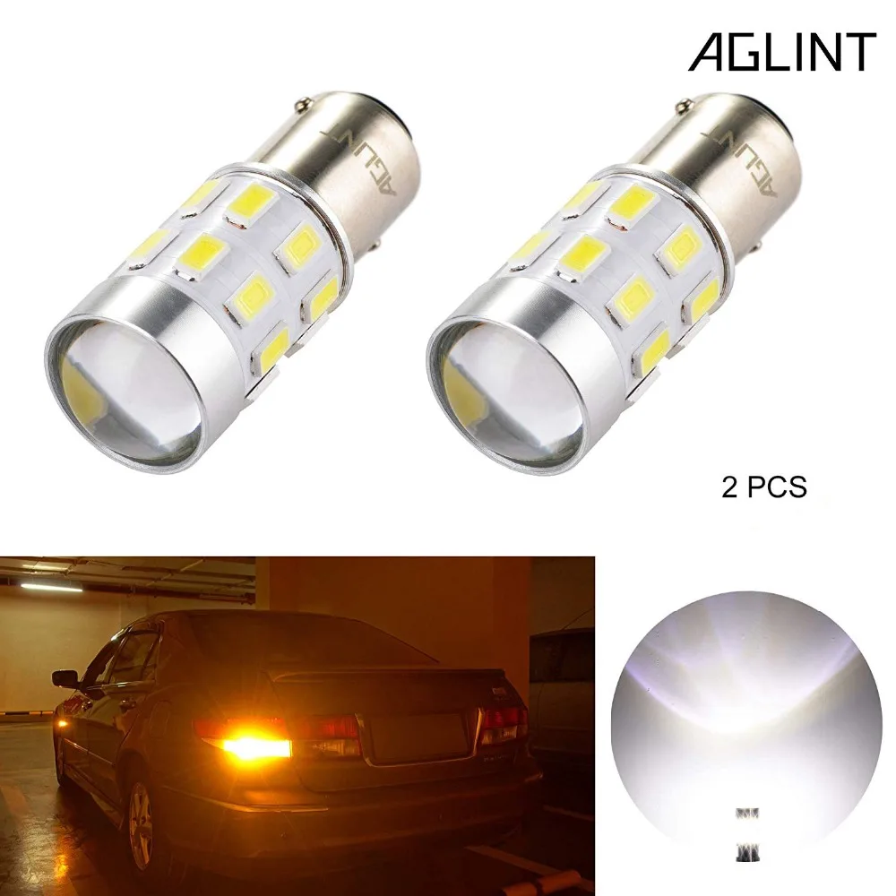 AGLINT 2 шт. супер белый 5730 SMD 24 светодиодный s 1156 BA15S P21W Авто наружный светильник с