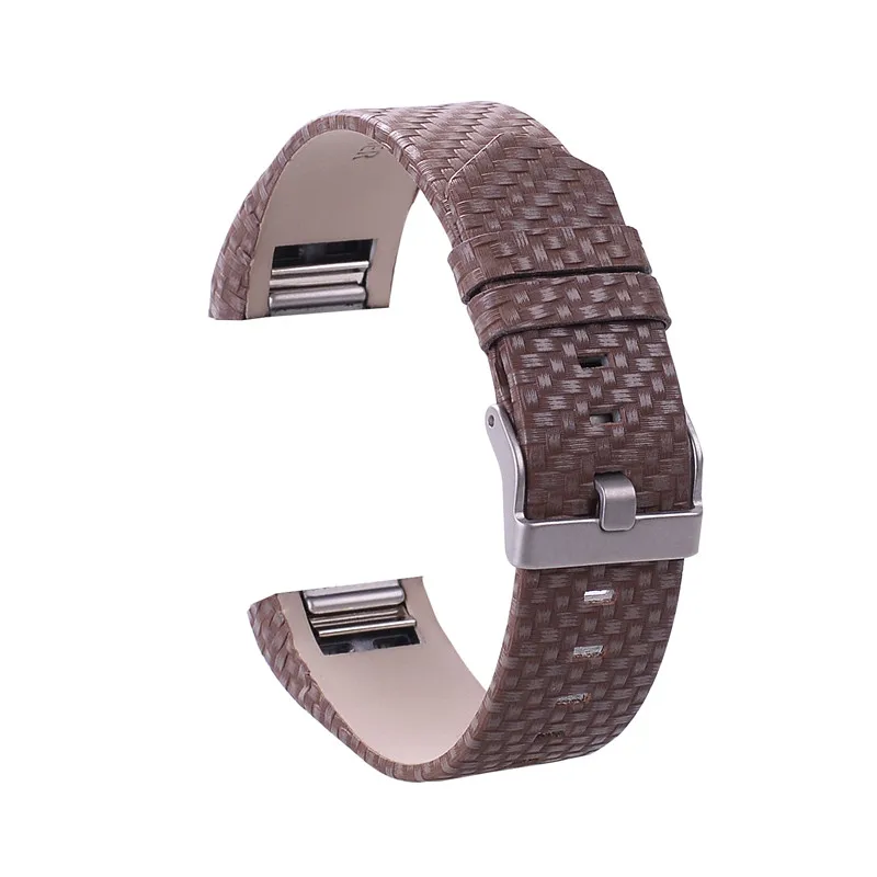 Сменные браслеты из натуральной кожи для браслета FitBit Charge 2 кожа маленький большой - Цвет: E
