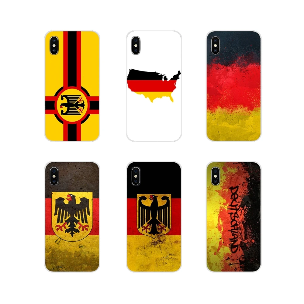 Для Apple iPhone X XR XS MAX 4 4S 5 5S 5C SE 6 6S 7 8 Plus ipod touch Национальный флаг Германии баннер с