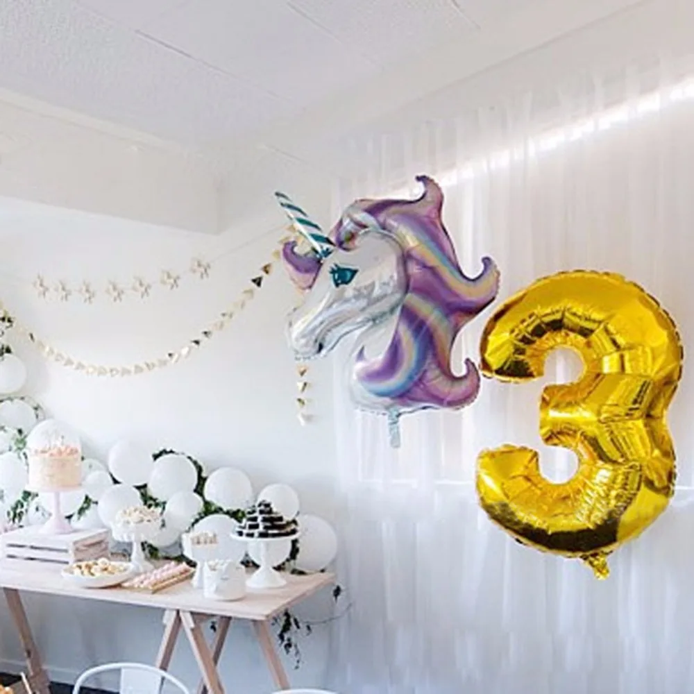 88*108 см милый воздушный шар Einhorn для всех вечерние на день рождения украшение
