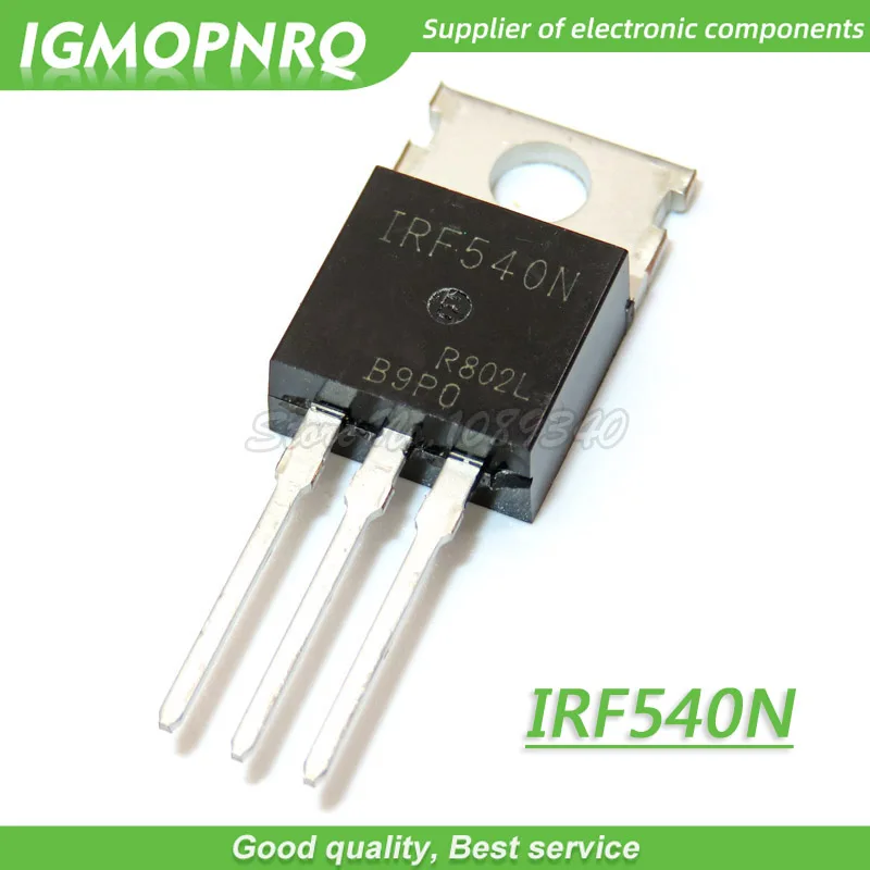 20 шт. IRF540N IRF540 IRF540NPBF MOSFET MOSFT 100 в 33A 44mOhm 47.3nC TO-220 | Электронные компоненты и