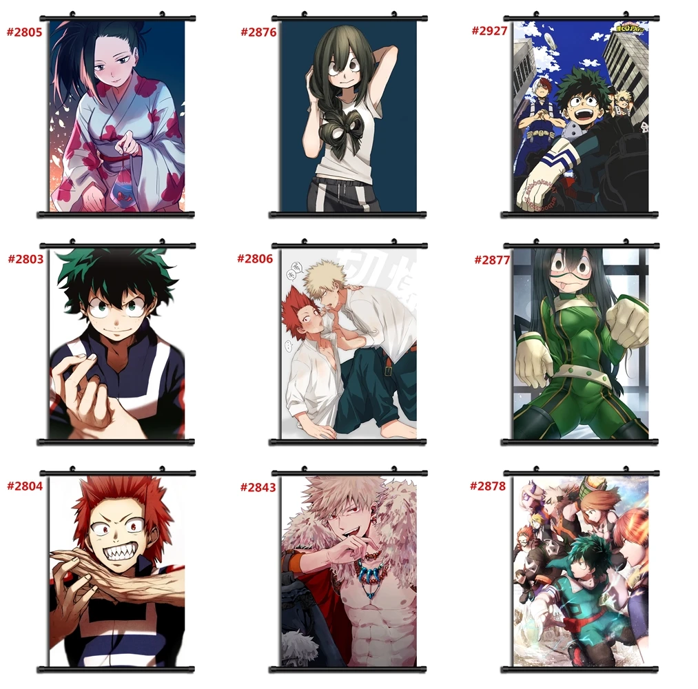Boku no hero Academy Аниме Манга настенный плакат свиток g | Дом и сад