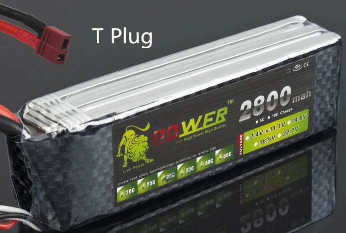 2800 T Plug LION POWER 11,1 v 1500mAh 2200mah 2800mah 3000mah 4200mah 5200mah mAh Lipo батарея T/XT-60 для RC вертолета автомобиля лодки 3s батарея - Цвет: 2800 T Plug