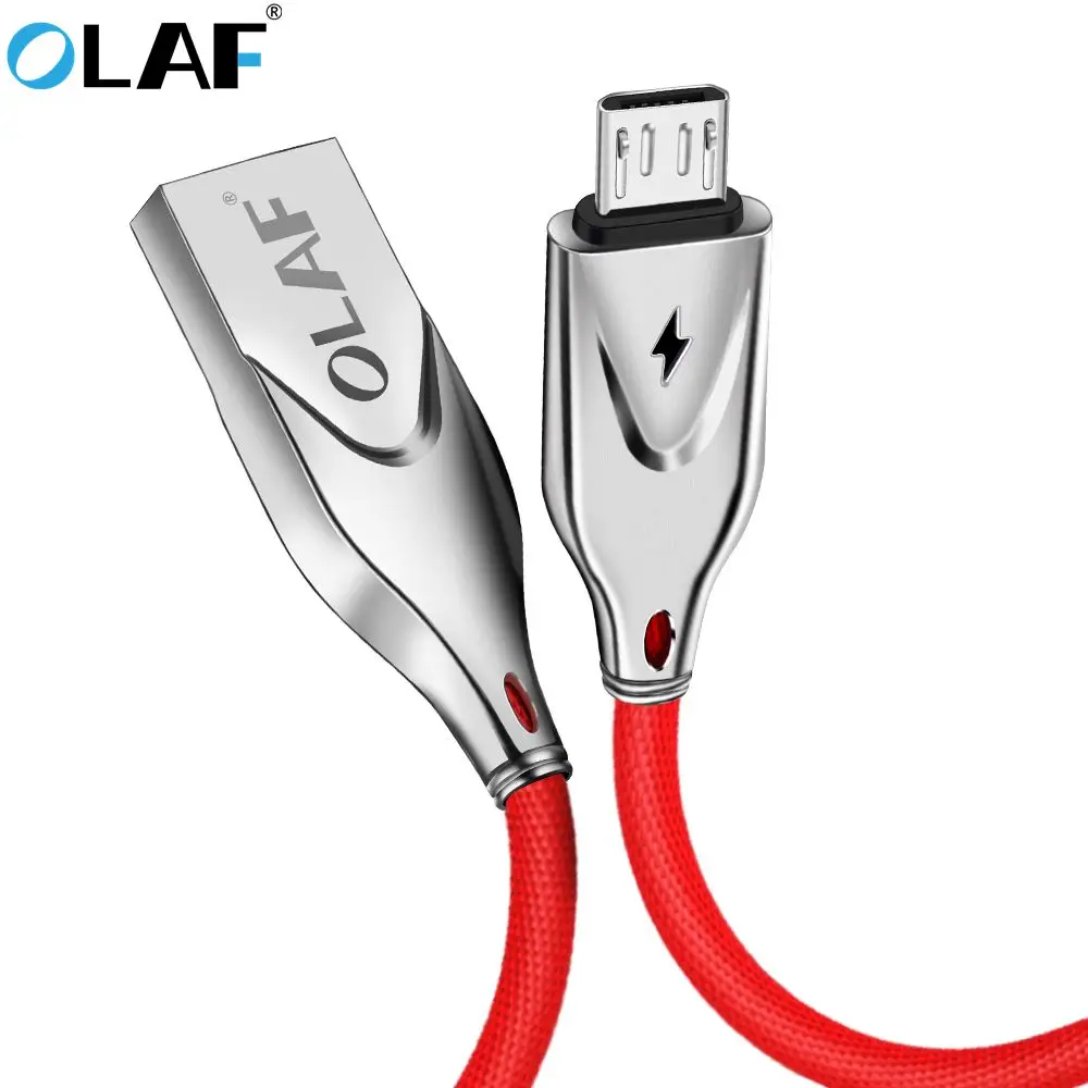 Олаф 3D цинк 2.3A микро USB кабель Быстрая зарядка USB кабель для передачи данных для samsung Xiaomi Tablet Android шнур Microusb кабель для зарядного устройства