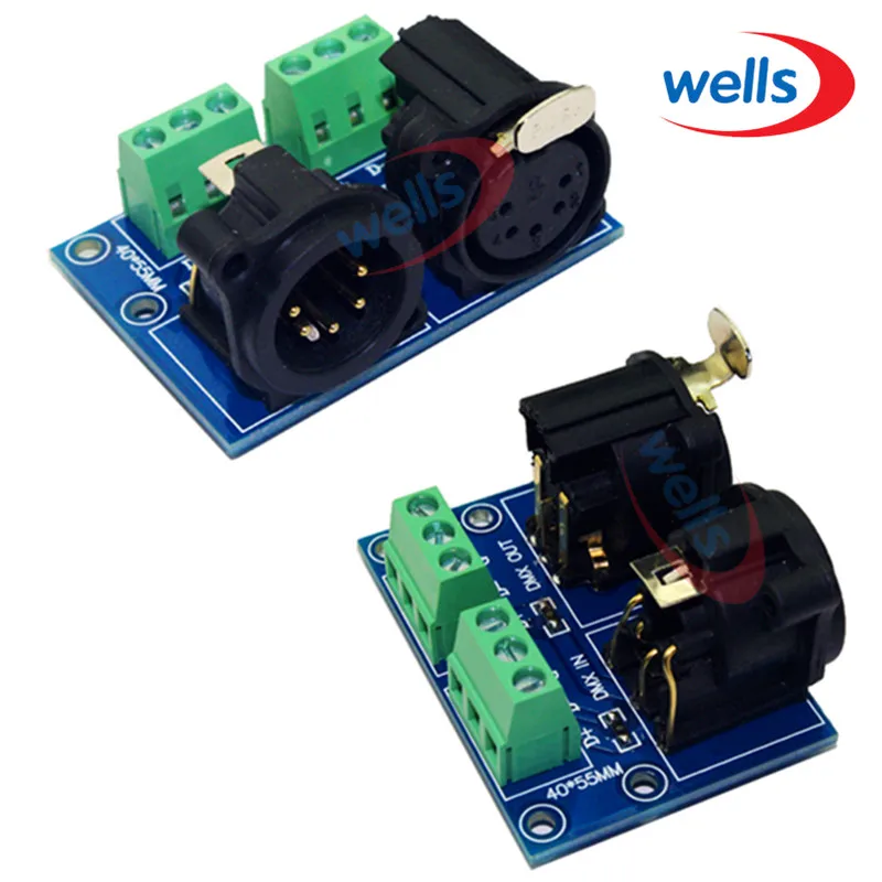 3pin разъем для XLR5 DMX512 3Pin используется DMX контроллера|dmx512 controller|dmx dmx512connector |