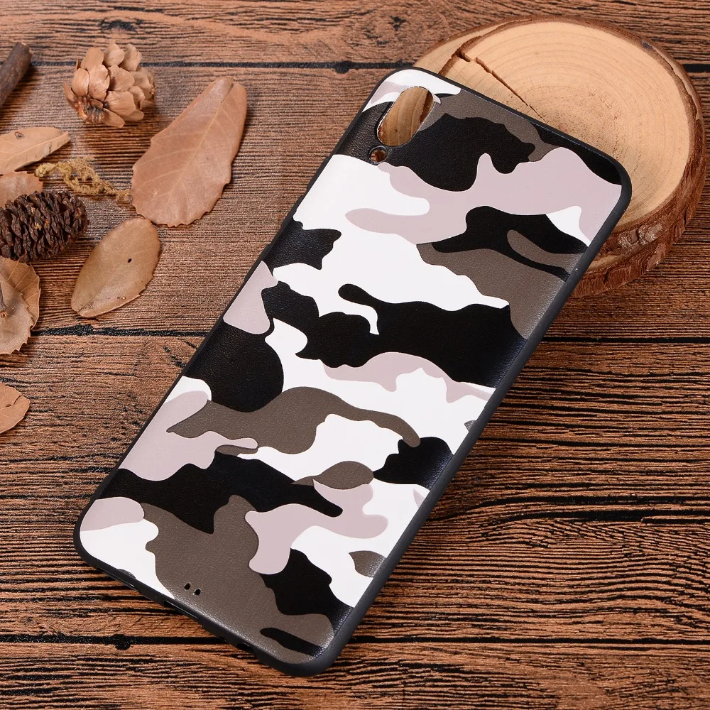 Army Green Back Case For Vivo V11 V9 Y85 Y71 Y81 Y83 Pro Soft TPU Silicon Phone Cover Camouflage Pattern Gel Protective |