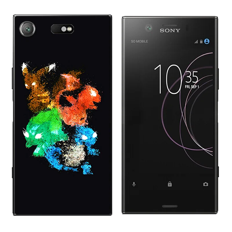 4.6' Cover for Sony Xperia XZ1 Compact Phone Cases Character Printing Coque Z1 Soft Silicone TPU Shell |