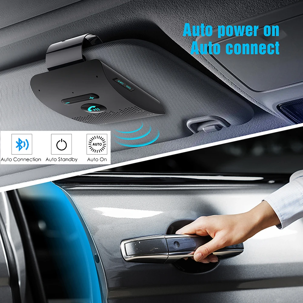 Автомобильный комплект громкой связи JINSERTA с Bluetooth автомобильный аудио адаптера