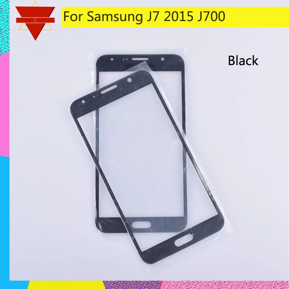 10 шт./лот для samsung Galaxy J7 2015 J700 SM J700F J700H J700M J700H/DS сенсорный экран передняя стеклянная