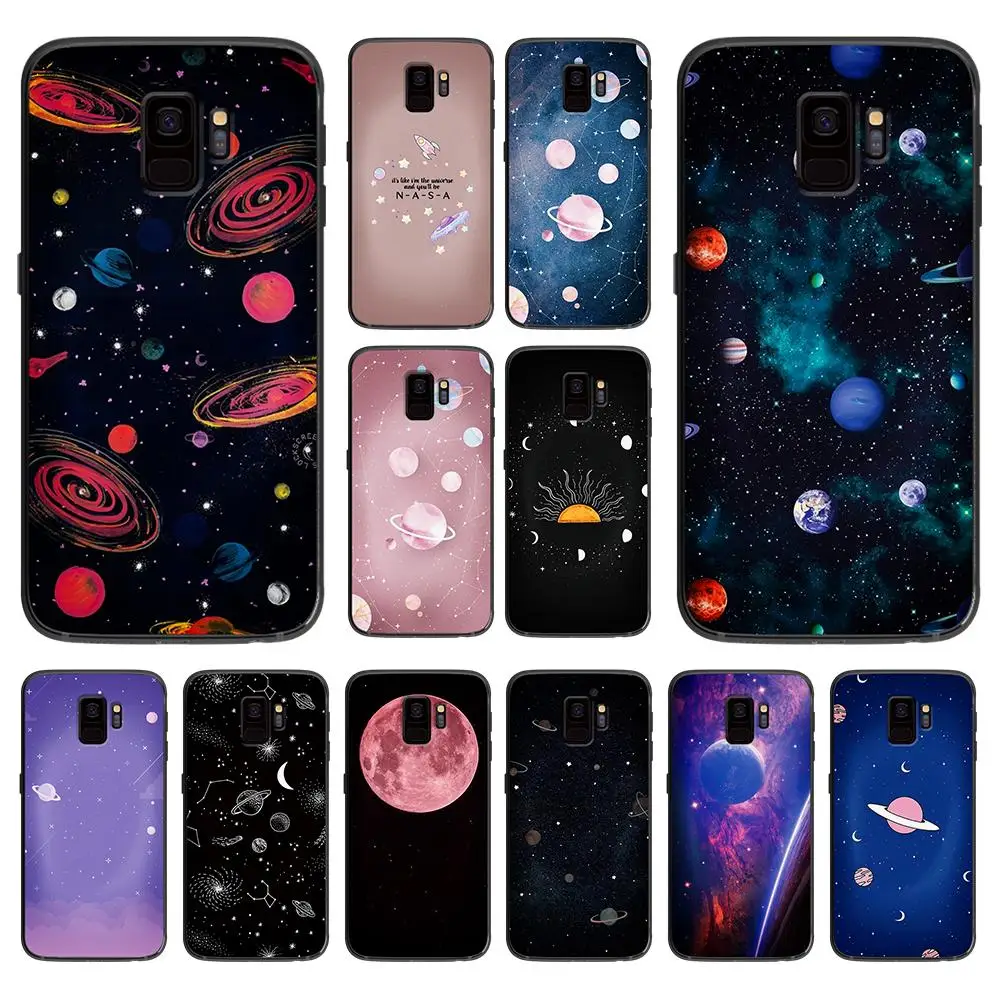 Блестящие маленькие планеты для samsung Galaxy A5 A6 A7 A8 A9 2018 2019 плюс M10 M20 M30 мягкий чехол