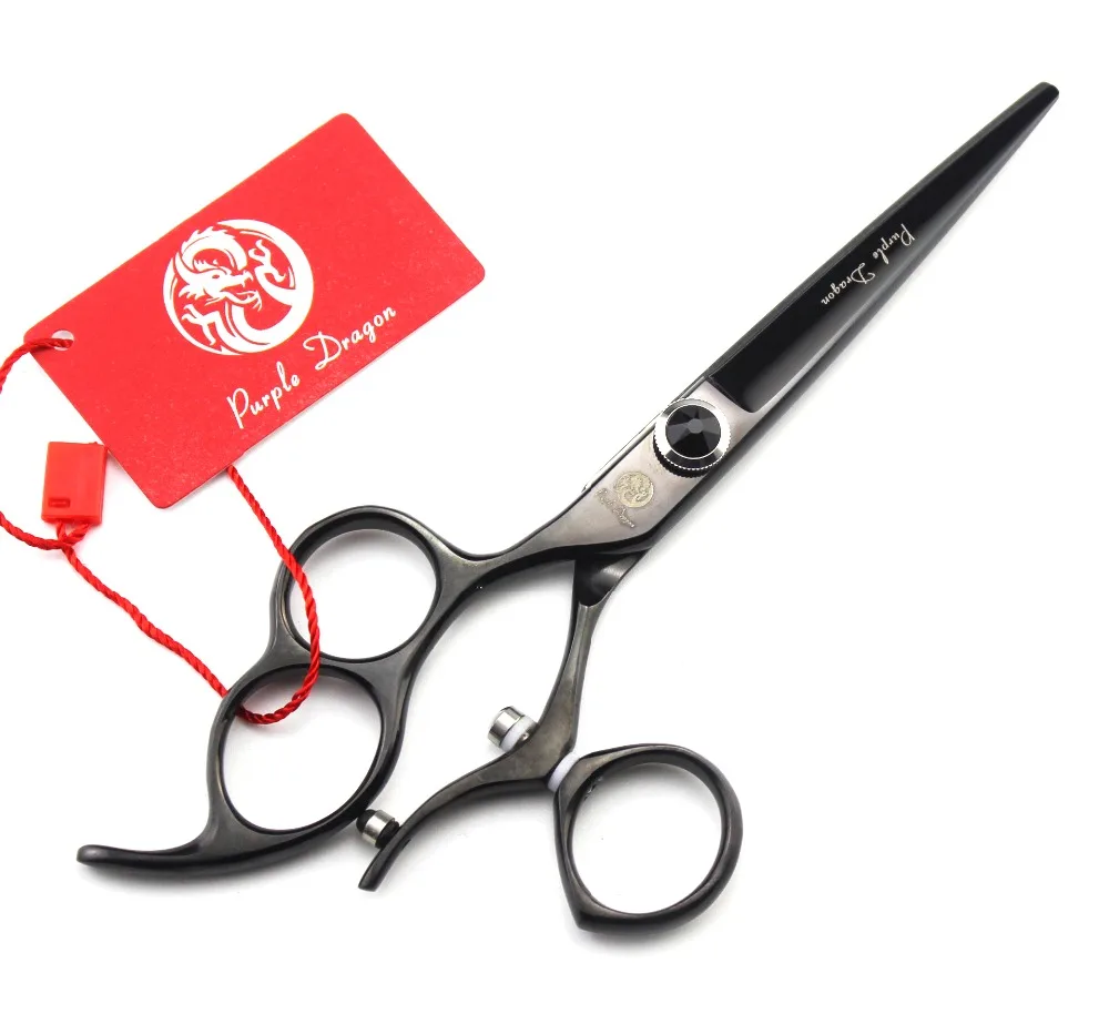 Purple Dragon 6 Inch Left hand Swivel Hair Scissors Professional High Quality Cutting Shears hairdresser supplies | Красота и