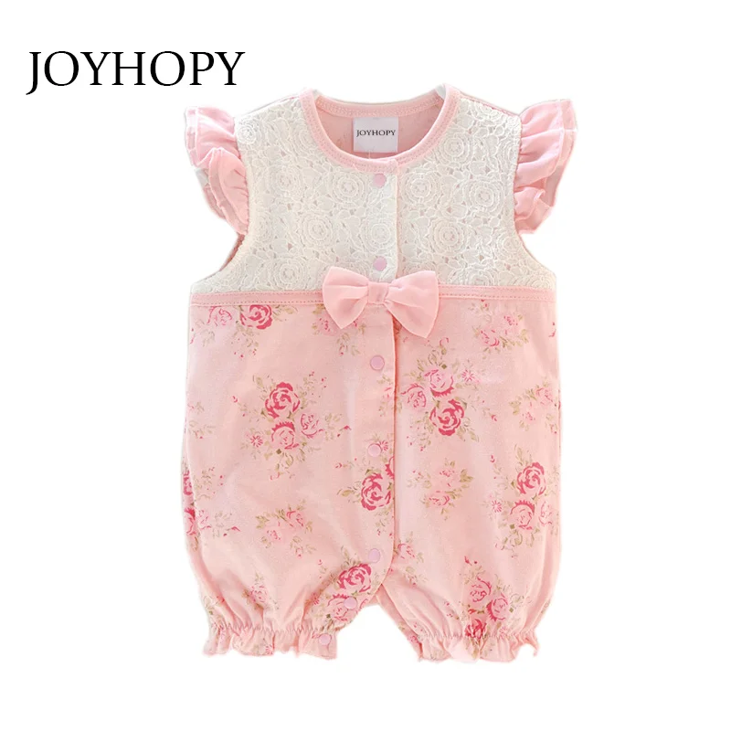 

Toddler Infant Baby Girls Romper Ruffles Sleeveless Flower Printed Jumpsuit Girl Romper Outfits Newborn Baby Girl Clothes