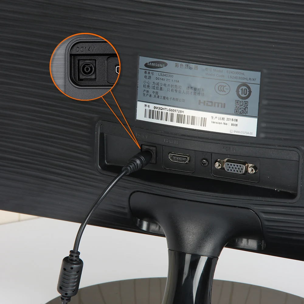14 В 2.14a Адаптеры питания для Samsung ЖК-дисплей светодиодный Мониторы s22b360hw s22a330bw