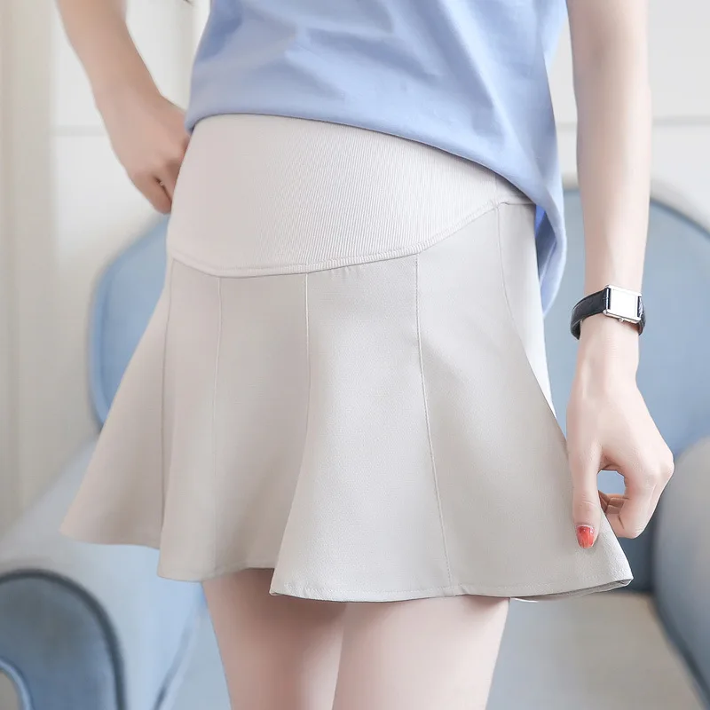 Юбка американка для беременных женщин плиссированная короткая юбка лето 2019|Юбки|