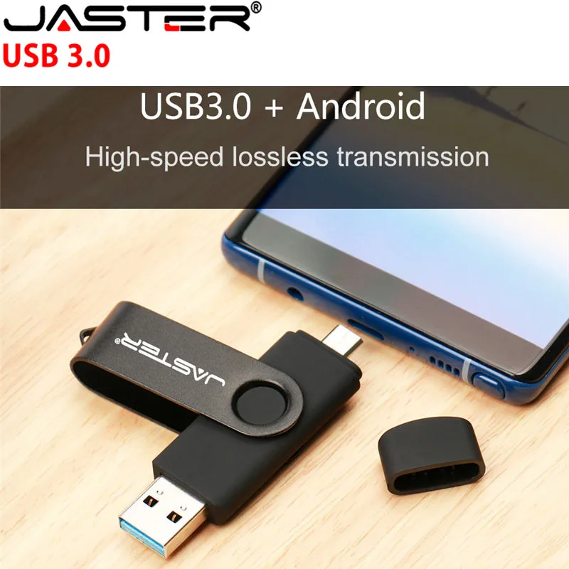 JASTER USB 3,0 металлический USB флеш-накопитель OTG флеш-накопитель 16 Гб Флешка 2 в 1 микро USB Флешка 32 Гб 64 Гб 128 ГБ 256 ГБ флэш-диск
