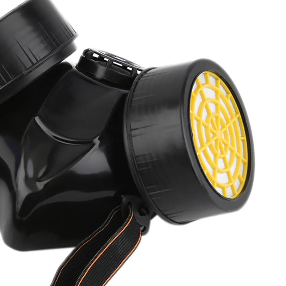 Черная противогаз аварийная безопасность выживание респираторная