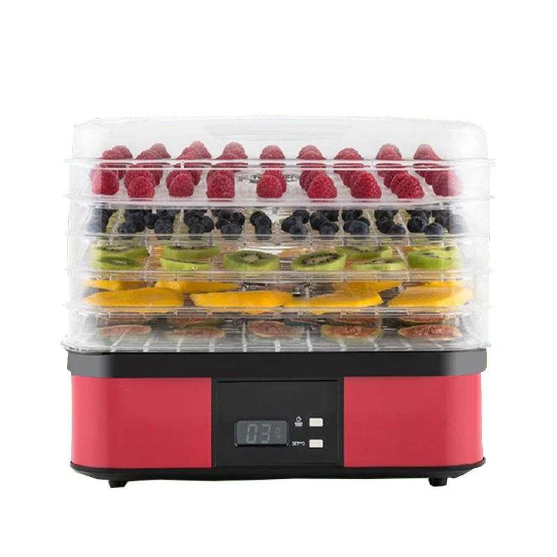 5-Layer Food Dryer Household Fruit/Vegetable Dehydrator 220V 250W Food Drying Machine AG1001