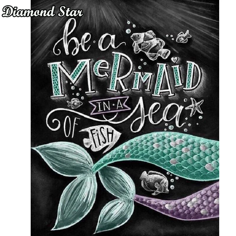 

Алмазная 5D Вышивка «русалка», картина с полными квадратными стразами, вышивка крестиком, мозаика для домашнего декора, подарок