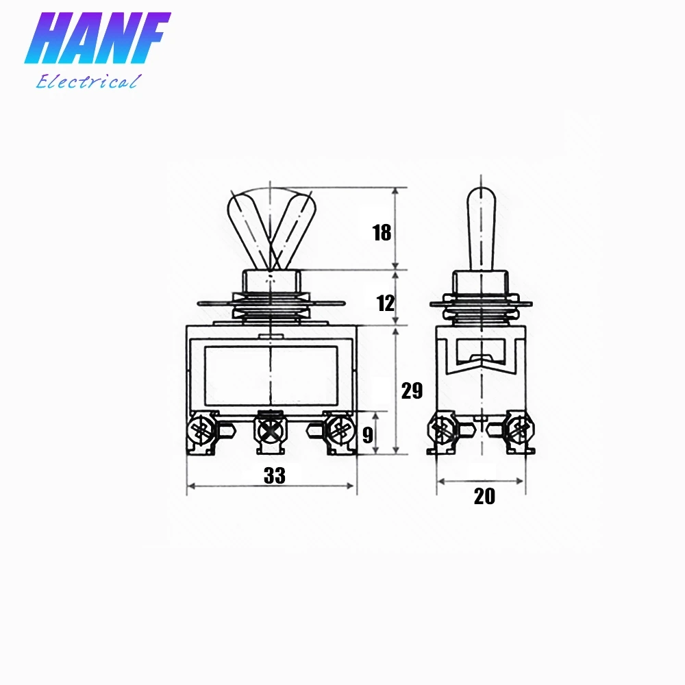 1 шт. 12 мм тогл переключатель 6 Pin ON Rocker DPDT 250V 15A E TEN1321|dpdt rocker switch|dpdt switchdpdt toggle switch |