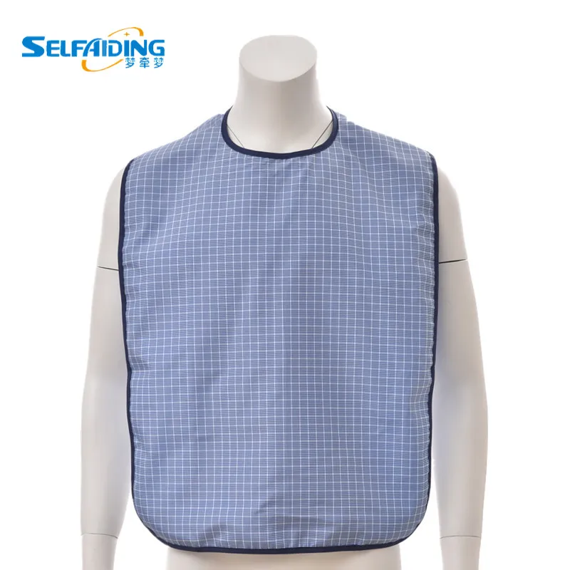 

Fine Lattice Print Waterproof Audlt Bib Apron AB-211-A