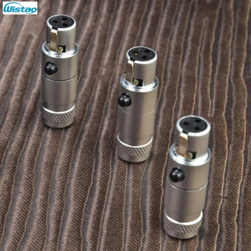 Мини XLR Гнездовой Разъем Cannon 3 PinsLittle Bee/W MPS позолоченный Ph Бронзовый для микрофона