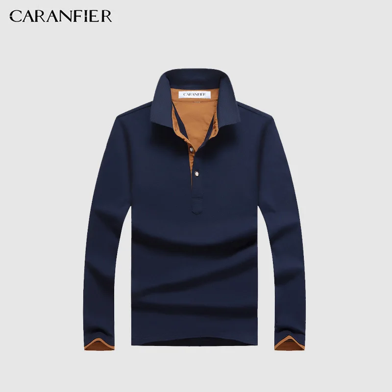 CARANFIER 2017 Осенняя мужская рубашка Horserace значок дышащий анти пилинг крутой Топ