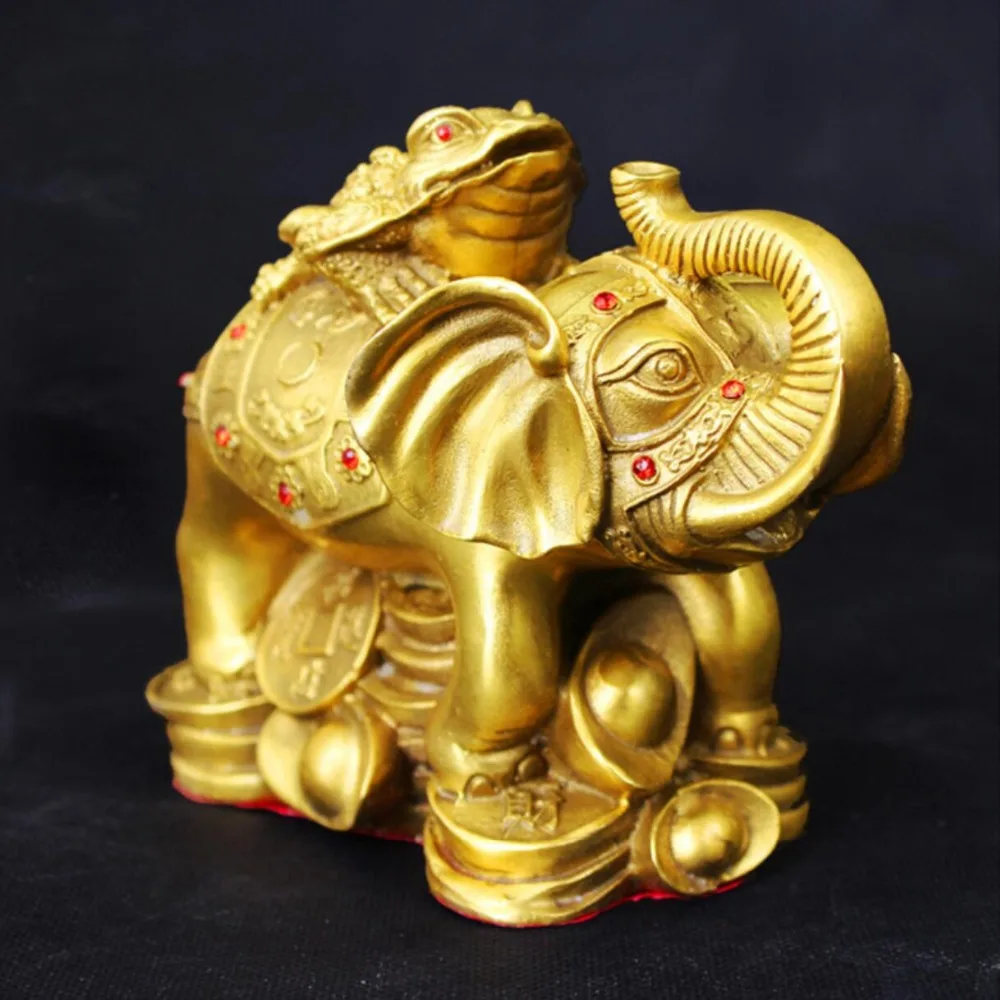 

Brass ornaments elephants absorb money from elephant furniture statue