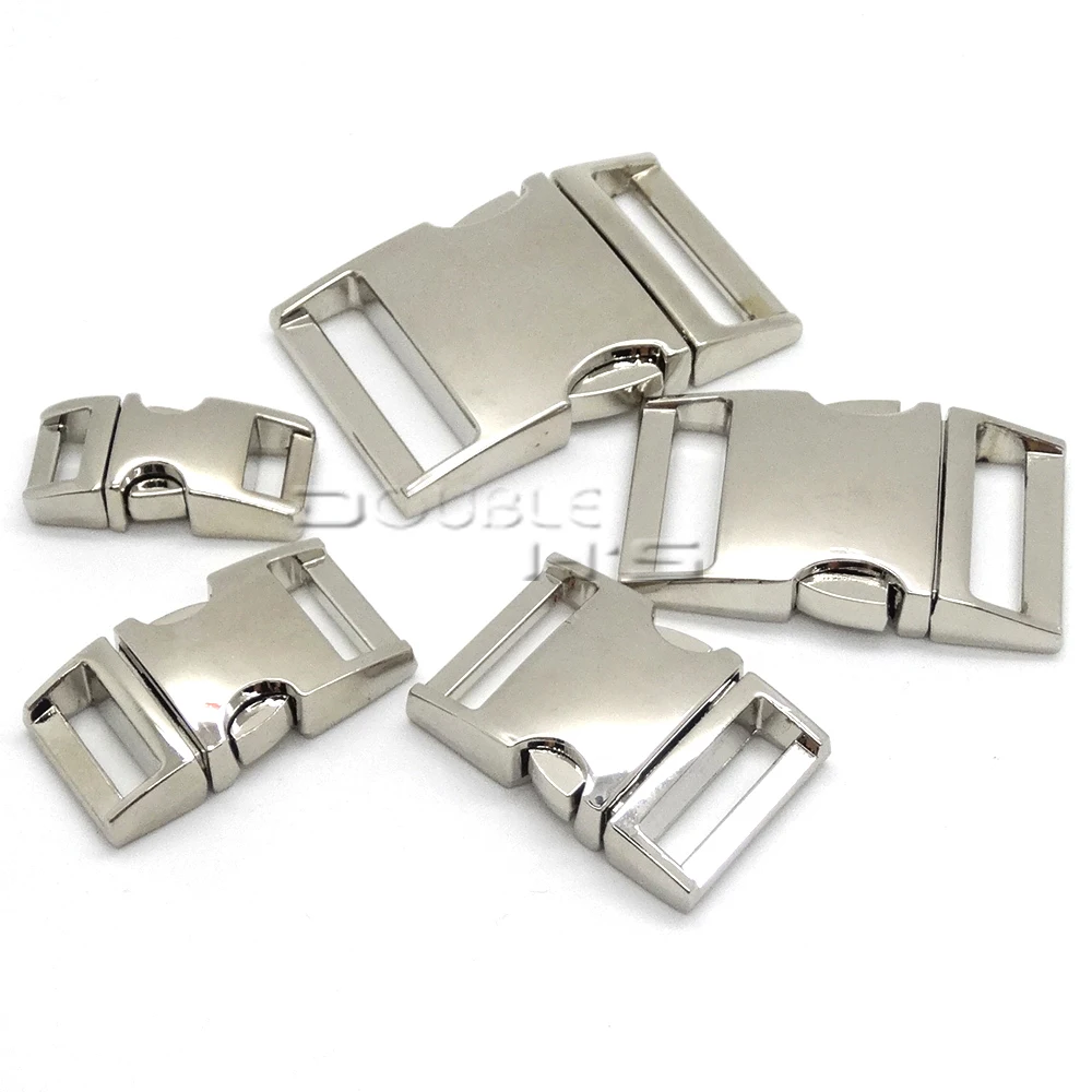 

5pcs/lot Side Release Curved Metal Buckle for Bag DIY Paracord Buckles For Bracelet