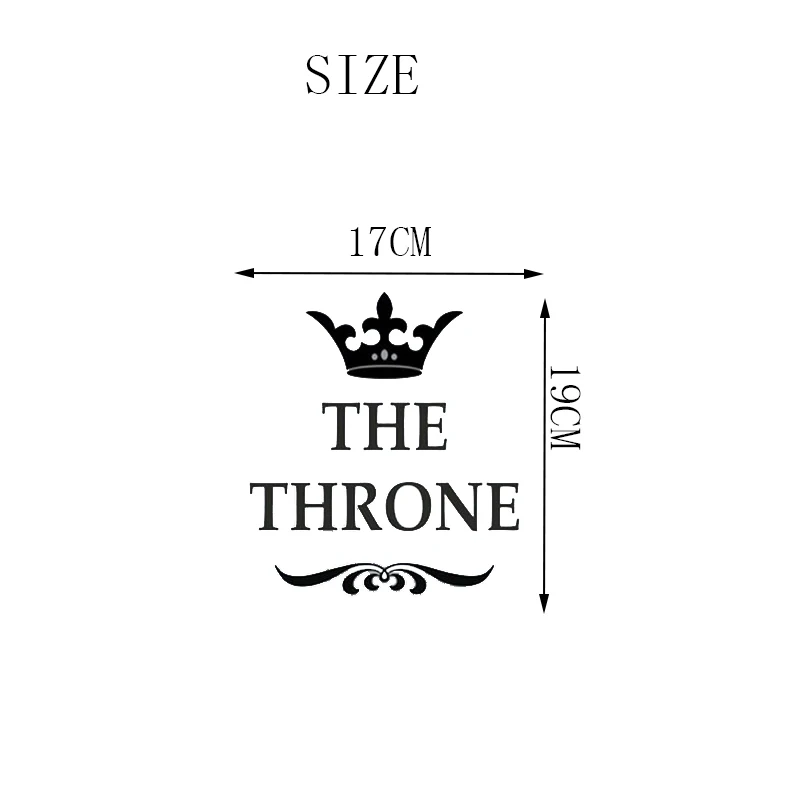 Настенная Наклейка stizzy современный унитаз Виниловая наклейка цитаты трон Декор