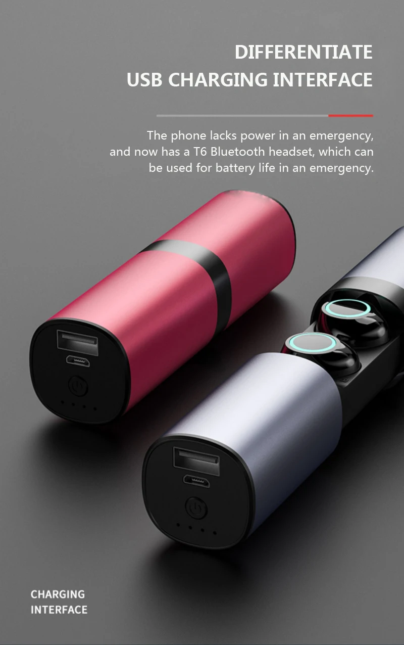 TWS S2 настоящие беспроводные наушники, Bluetooth наушники, мини TWS, водонепроницаемый головной убор с 1200 мА/ч внешним аккумулятором для всех телефонов