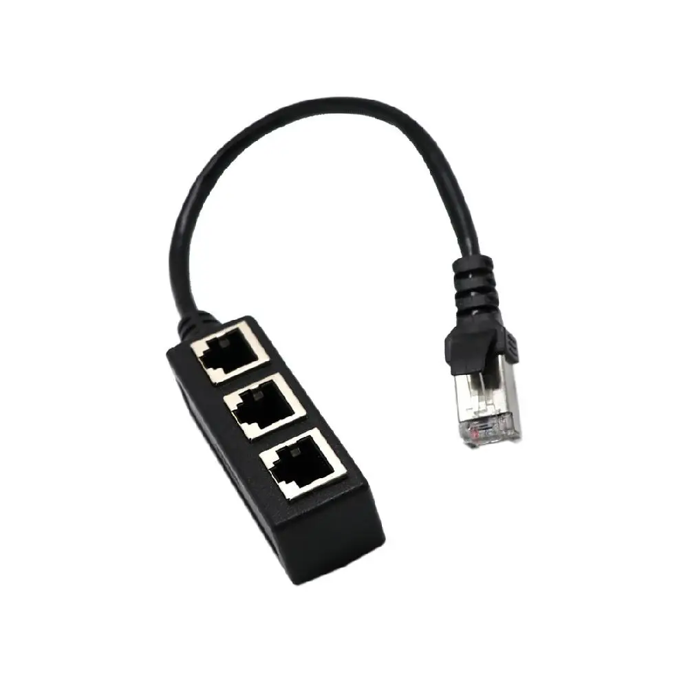 Ethernet сеть RJ45 1 Папа-3 гнездовой разъем сплиттер адаптер кабель r20 | Компьютеры и