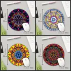 Круглый коврик для мыши XGZ с узором Мандалы На Заказ, 200*200*2 мм220*220*2 мм, быстрый Противоскользящий игровой коврик для мыши ноутбука, подарок для парня