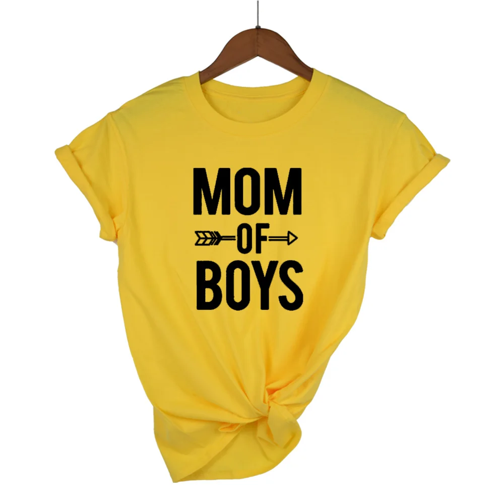 Женская футболка с короткими рукавами красная или серая Повседневная надписью MOM