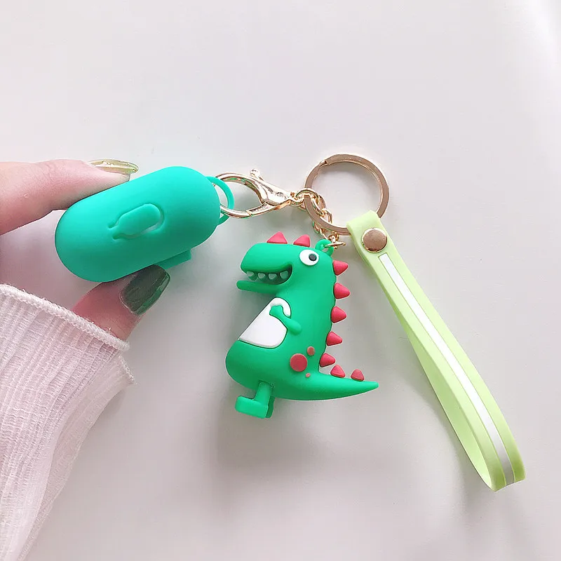 Green Dinosaur Роскошные чехол с покрытием для Apple AirPods чехол на эйрподс айрподс эирподс милый Узор Жесткий чехлы на аэрподс зарядки наушников беспроводной Bluetooth наушники интимные аксессуары чехол на аирподс силиконовый - Цвет: Green Dinosaur
