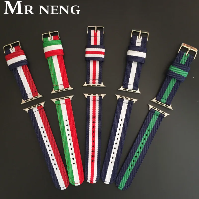 

Нейлоновый ремешок для часов MR NENG, ремешок для часов apple watch 42 мм 38 мм, для iWatch serise 3 2 1, ремешок для часов 44 42 мм, мужские и женские ремешки для ча...