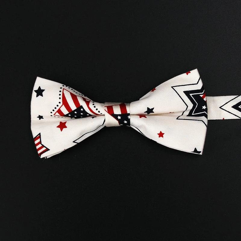 Мужской 100% хлопок принт с якорем завязкой галстуком в цветы пятно свежий Кот